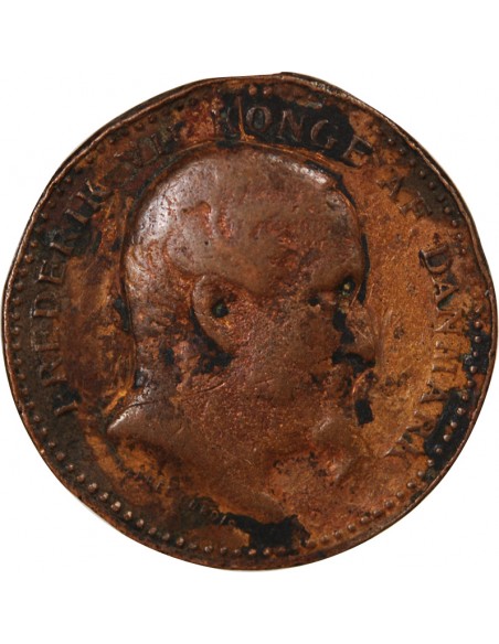 DANEMARK, FREDERIC VII - MEDAILLE D'HONNEUR BRONZE - 1848-1850, SCHLESWIG-HOLSTEIN