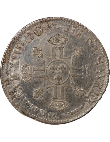 LOUIS XIV - 1/2 ECU AUX INSIGNES, REFORME, ARGENT - 1701 A PARIS