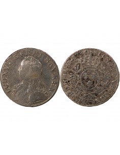 LOUIS XV - ECU AUX BRANCHES D'OLIVIER, ARGENT - 1736 E TOURS 2