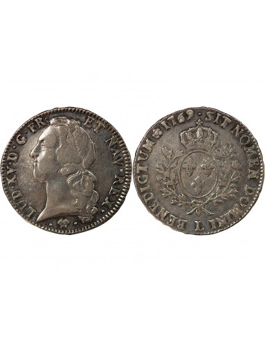 LOUIS XV - ECU AU BANDEAU, ARGENT - 1769, L BAYONNE