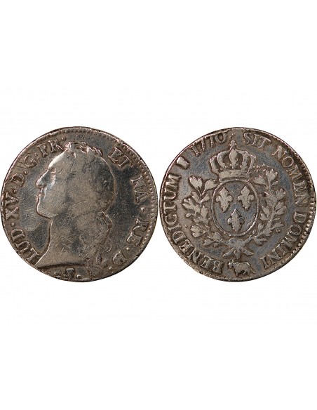 LOUIS XV - ECU DE BEARN AU BANDEAU, ARGENT - 1770, PAU