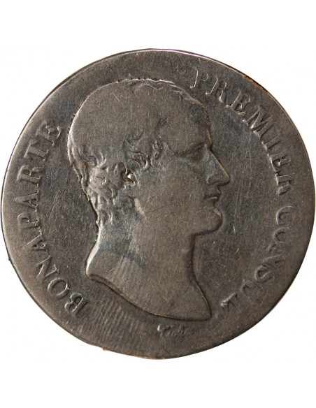 BONAPARTE Ier CONSUL﻿ - 5 FRANCS, ARGENT - AN 12, M TOULOUSE