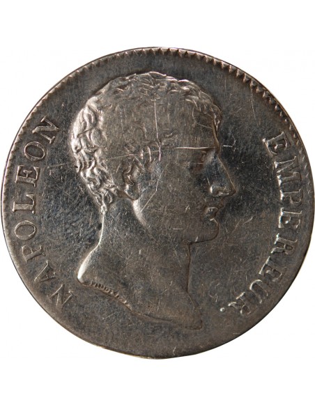 REPUBLIQUE, NAPOLEON Ier - 5 FRANCS ARGENT, TYPE INTERMEDIAIRE - AN 12, A PARIS