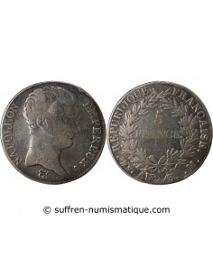 REPUBLIQUE, NAPOLEON Ier - 5 FRANCS ARGENT - AN 13, M TOULOUSE