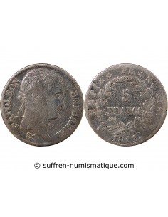 EMPIRE, NAPOLEON Ier - 5 FRANCS ARGENT - 1811, A PARIS