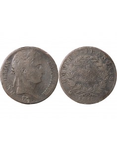 NAPOLEON Ier, CENT-JOURS - 5 FRANCS ARGENT - 1815, A PARIS 2
