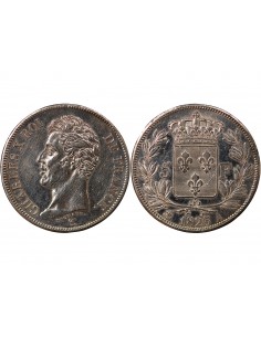 CHARLES X - 5 FRANCS ARGENT, 1er TYPE - 1826, A PARIS 2