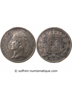 CHARLES X﻿ - 5 FRANCS ARGENT, TRANCHE EN RELIEF - 1830, A PARIS