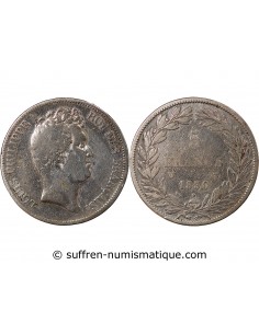 LOUIS PHILIPPE﻿ - 5 FRANCS 1830 W LILLE "Tiolier sans le I, Tr creux"