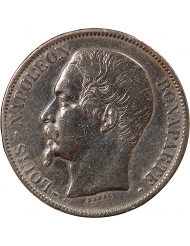 LOUIS-NAPOLEON BONAPARTE - 5 FRANCS ARGENT, 1er TYPE - 1852, A PARIS