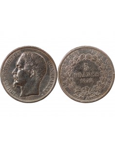 LOUIS-NAPOLEON BONAPARTE - 5 FRANCS ARGENT, 1er TYPE - 1852, A PARIS 2
