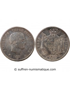 ITALIE, NAPOLEON Ier - 5 LIRE ARGENT - 1811, M MILAN