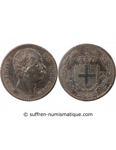 ITALIE, UMBERTO Ier - 2 LIRE ARGENT - 1887, R ROME