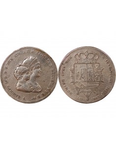 ITALIE, ROYAUME D'ETRURIE, CHARLES-LOUIS & MARIE LOUISE - 10 LIRE ARGENT - 1807, FLORENCE 2
