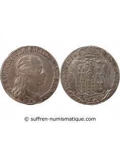 ITALIE, ROYAUME DE NAPLES, FERDINAND IV - 120 GRANA ARGENT - 1798, NAPLES