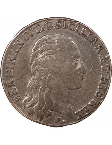 ITALIE, ROYAUME DE NAPLES, FERDINAND IV - 120 GRANA ARGENT - 1798, NAPLES