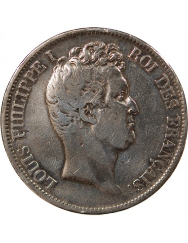 LOUIS PHILIPPE﻿ - 5 FRANCS, TIOLIER, TR. EN CREUX, AVEC LE I - 1831, W LILLE