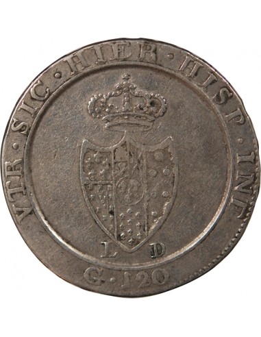 ITALIE, ROYAUME DE NAPLES, FERDINAND IV - 120 GRANA - 1805 NAPLES