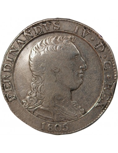 ITALIE, ROYAUME DE NAPLES, FERDINAND IV - 120 GRANA - 1805 NAPLES