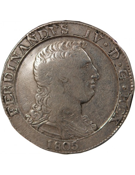 ITALIE, ROYAUME DE NAPLES, FERDINAND IV - 120 GRANA - 1805 NAPLES
