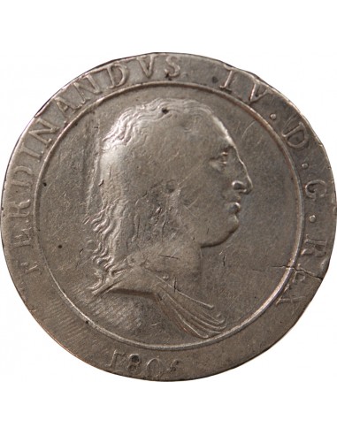 ITALIE, ROYAUME DE NAPLES, FERDINAND IV - 120 GRANA - 1805 NAPLES