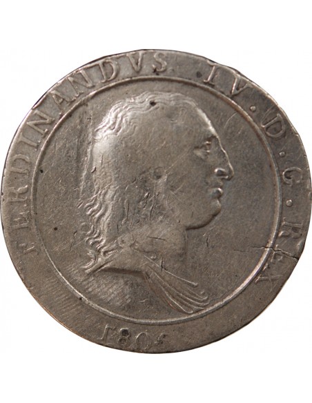 ITALIE, ROYAUME DE NAPLES, FERDINAND IV - 120 GRANA - 1805 NAPLES