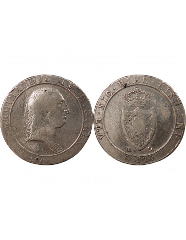 ITALIE, ROYAUME DE NAPLES, FERDINAND IV - 120 GRANA - 1805 NAPLES