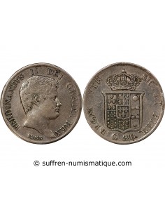 ITALIE, ROYAUME DES DEUX-SICILES, FERDINAND II - 120 GRANA ARGENT, 1er TYPE - 1833 NAPLES