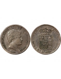 ITALIE, ROYAUME DES DEUX-SICILES, FERDINAND II - 120 GRANA ARGENT, 1er TYPE - 1833 NAPLES 2