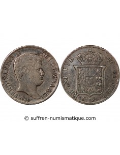 ITALIE, ROYAUME DES DEUX-SICILES, FERDINAND II - 120 GRANA ARGENT, 2nd TYPE - 1836 NAPLES