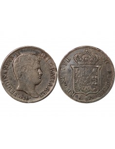 ITALIE, ROYAUME DES DEUX-SICILES, FERDINAND II - 120 GRANA ARGENT, 2nd TYPE - 1836 NAPLES 2