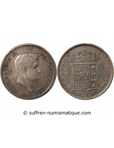 ITALIE, ROYAUME DES DEUX-SICILES, FERDINAND II - 120 GRANA ARGENT, 4eme TYPE - 1841 NAPLES