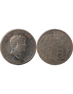ITALIE, ROYAUME DES DEUX-SICILES, FERDINAND II - 120 GRANA ARGENT, 6eme TYPE - 1857 NAPLES 2