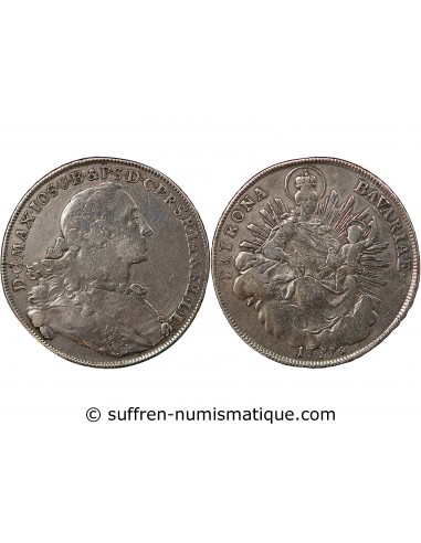 ALLEMAGNE, BAVIERE, MAXIMILIEN III JOSEPH - THALER ARGENT - 1755, MUNICH