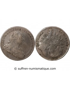 ALLEMAGNE, BAVIERE, CHARLES THEODORE - THALER ARGENT - 1778, MUNICH