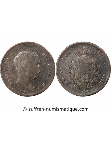 ITALIE, ROYAUME DES DEUX-SICILES, FRANCOIS I - 120 GRANA ARGENT - 1825, NAPLES