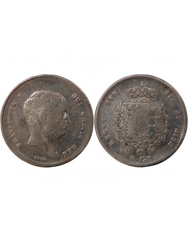 ITALIE, ROYAUME DES DEUX-SICILES, FRANCOIS I - 120 GRANA ARGENT - 1825, NAPLES