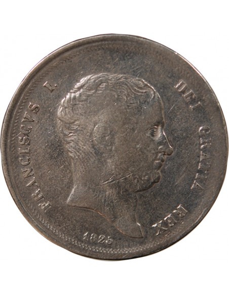 ITALIE, ROYAUME DES DEUX-SICILES, FRANCOIS I - 120 GRANA ARGENT - 1825, NAPLES
