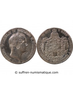 ALLEMAGNE, PRUSSE, FREDERIC GUILLAUME IV - 2 THALER ARGENT - 1845 A BERLIN