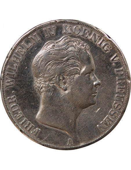 ALLEMAGNE, PRUSSE, FREDERIC GUILLAUME IV - 2 THALER ARGENT - 1845 A BERLIN