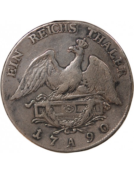 ALLEMAGNE, PRUSSE, FREDERIC-GUILLAUME II - REICHSTHALER ARGENT - 1790 A BERLIN