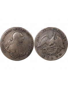 ALLEMAGNE, PRUSSE, FREDERIC-GUILLAUME II - REICHSTHALER ARGENT - 1790 A BERLIN 2