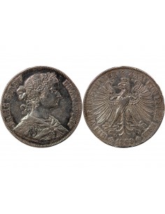 ALLEMAGNE, VILLE LIBRE IMPERIALE DE FRANCFORT - THALER ARGENT - 1860 2