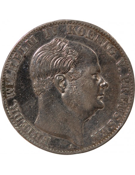 ALLEMAGNE, PRUSSE, FREDERIC GUILLAUME IV - VEREINSTHALER ARGENT - 1859 A BERLIN