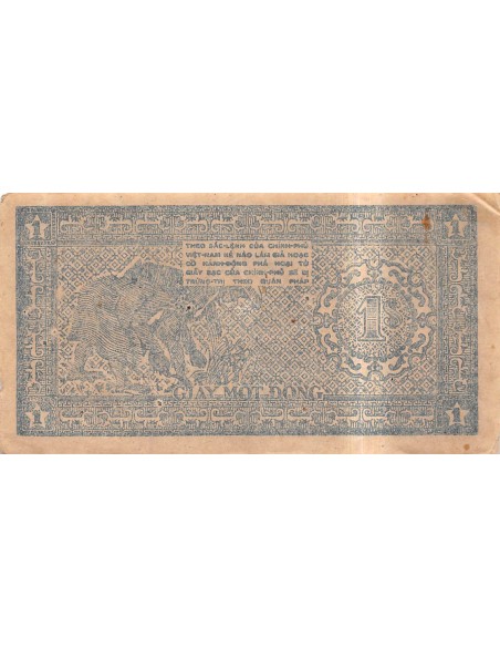 VIETNAM, HÔ CHI MINH - 1 DONG 1947