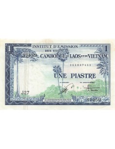 INDOCHINE FRANCAISE - 1 PIASTRE 1954