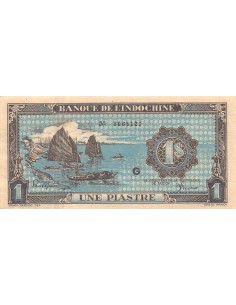 INDOCHINE FRANCAISE - 1 PIASTRE 1942 / 1945