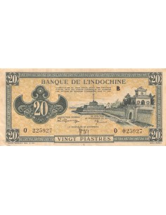 INDOCHINE FRANCAISE - 20 PIASTRES 1942 / 1945 2
