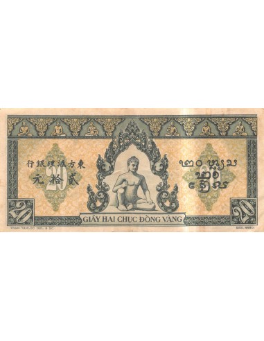 INDOCHINE FRANCAISE - 20 PIASTRES 1942 / 1945