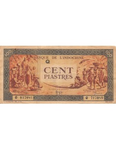 INDOCHINE FRANCAISE - 100 PIASTRES 1942 / 1945 2